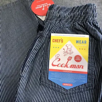 Cookman 쿠쿠만 히코리 스트라이프 셰프 팬츠 스테디셀러 모델 M