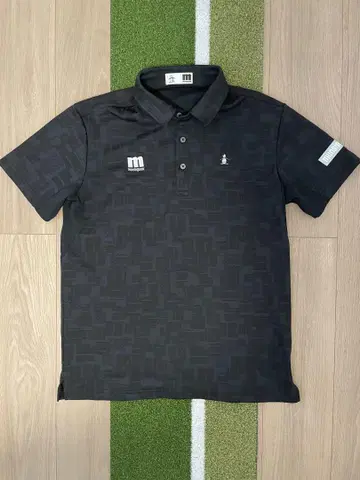 muningwear 블랙 피케 셔츠 L 사이즈