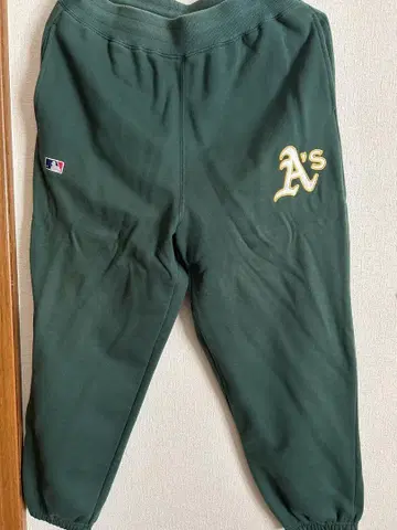 MLB A's 스웨트 팬츠 M 그린 애슬레틱스 남성용