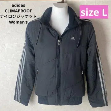 adidas CLIMAPROOF 나일론 자켓 충전솜 M 블랙x 그레이