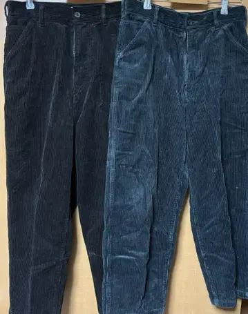 UNIQLO U 코듀로이 팬츠 2종 세트 그레이 브라운