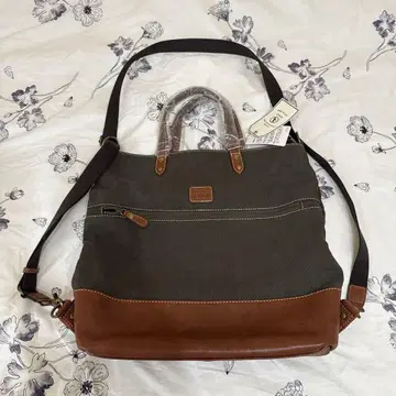 AIGLE 3way 백 천연 가죽 올리브