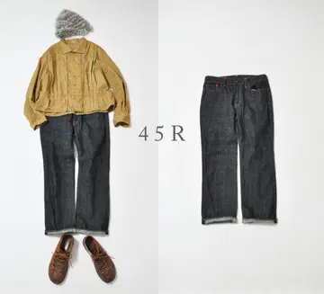 미사용에 가까운 45R 인디고 데님 팬츠