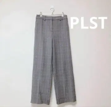 플라스테 글렌체크 웜 리저브 스트레이트 팬츠