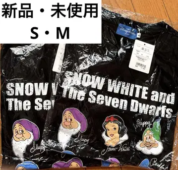 스노우 화이트와 일곱 난쟁이 T셔츠 S M 2장 세트