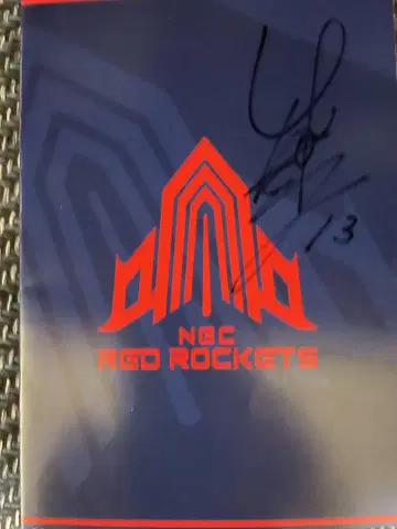 NEC RED ROCKETS 와다 유키코 선수 사인 포함 노트