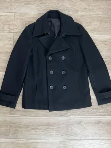STUDIOUS 남성용 피코트 블랙 사이즈 0
