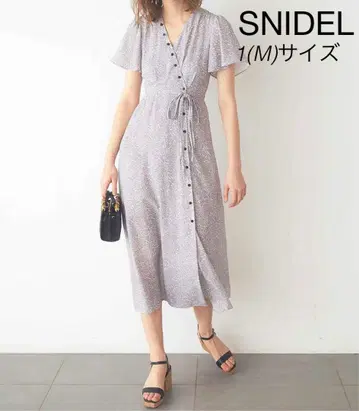 SNIDEL 리버티 프린트 카슈쿨 원피스 1(M) 라벤더 꽃무늬