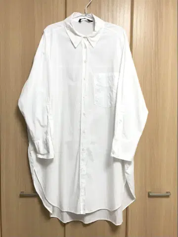 ZARA oversized 화이트 롱 셔츠 긴팔