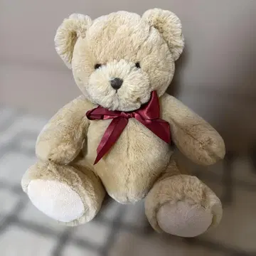 베이지색 곰 봉제 인형