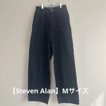 -Steven Alan- 데님 와이드 테이퍼드 팬츠 M