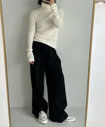 oksoon.오크순 오크순 밴딩 팬츠 블랙
