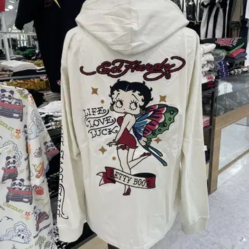 (4) 에드 하디 베티 붑 풀 집업 후드티