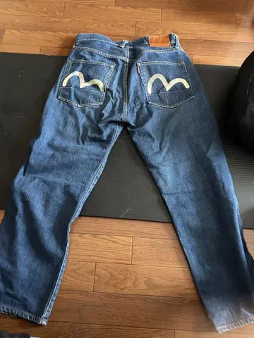 EVISU 스트레이트 데님 파랑