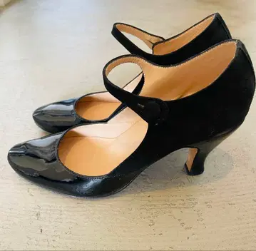 Repetto 블랙 스트랩 펌프스 중간 힐 36