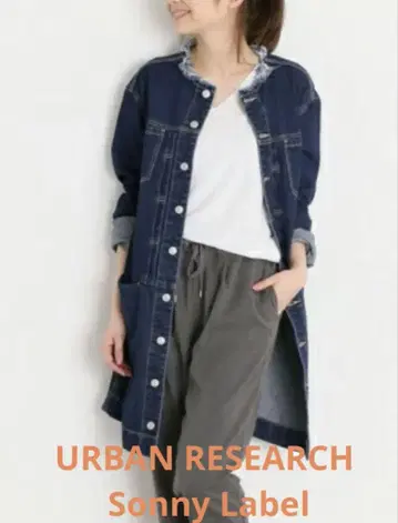 URBAN RESEARCH Sonny Label 노카라 데님 코트