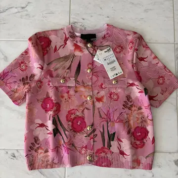 ZARA 반팔 니트 M 사이즈 미사용 새상품