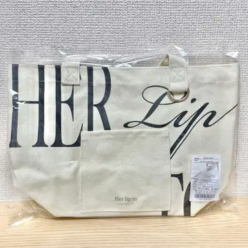 Her lip to HLT DAILY LOGO TOTE 나고야 모노톤
