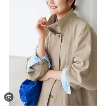 SLOBE IENA 슬로브 이에나 텐트 라인 숏코트 베이지