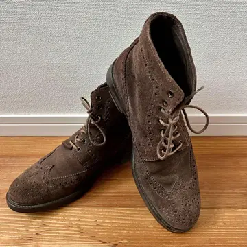 BEAUTY&YOUTH 이탈리아제 스웨이드 윙팁 부츠 42