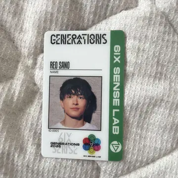 GENERATIONS 6IX SENSE 업그레이드 굿즈 사노 레오