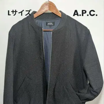 A.P.C. 아페쎄 울 혼방 블루종 L 다크 그레이 점퍼