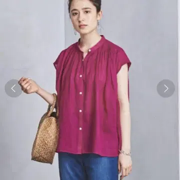 UWSC 라미 볼륨 캡 슬리브 블라우스 유나이티드 애로우즈