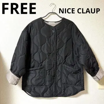 퀼팅 자켓 블랙 NICE CLAUP 여성용