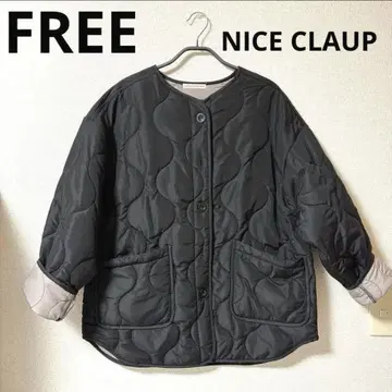 퀼팅 자켓 블랙 NICE CLAUP 여성용