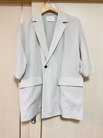 새상품급 PUBLIC TOKYO 반팔 셔츠 베이지 남성용 사이즈 03