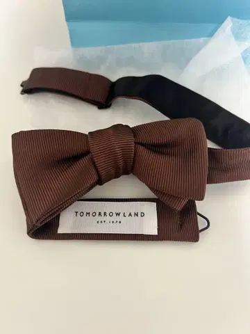 TOMORROWLAND 브라운 나비 넥타이 박스 포함