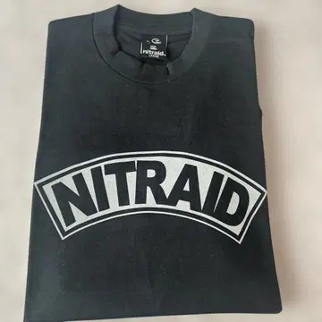 nitraid 블랙 T셔츠 L