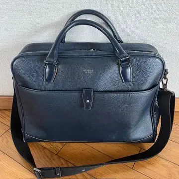 네이비 가죽 비즈니스 백