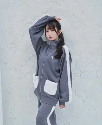 rosemuse 로제뮤즈 저지 셋업 네이비