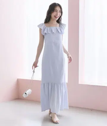 라 부티크 봉봉 프릴 트리밍 머메이드 원피스 34 사이즈