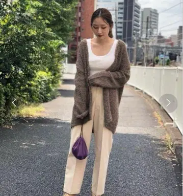 정가 30,250엔 TODAYFUL 부클레 니트 가디건 알파카