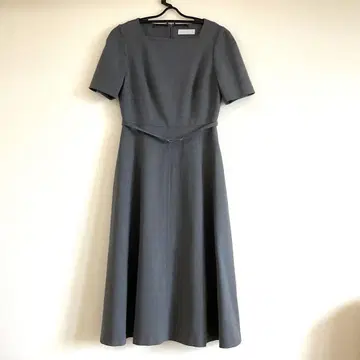 CELFORD 그레이 A라인 반팔 원피스 36