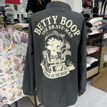 (39)BETTY BOOP 바이크 자켓 L 그레이