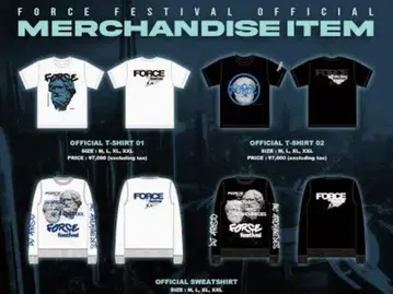 FORCE FESTIVAL fragment 후지와라 히로시 공식 T셔츠