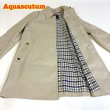 Aquascutum 스텐카라 코트 안감 체크 트렌치