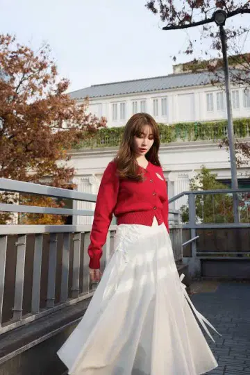 herlipto Be Mine Gather Ribbon Skirt
