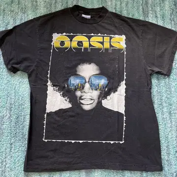 복각판 Oasis 콘서트 T셔츠 2002년 런던