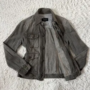COMME CA ISM 데님 자켓 L 사이즈 코튼 100% 블랙