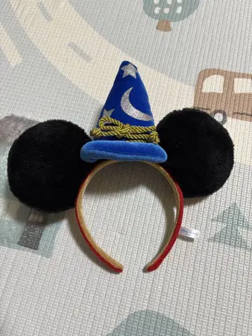 미키 귀 마법사 모자 머리띠