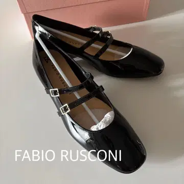 FABIO RUSCONI 블랙 더블 스트랩