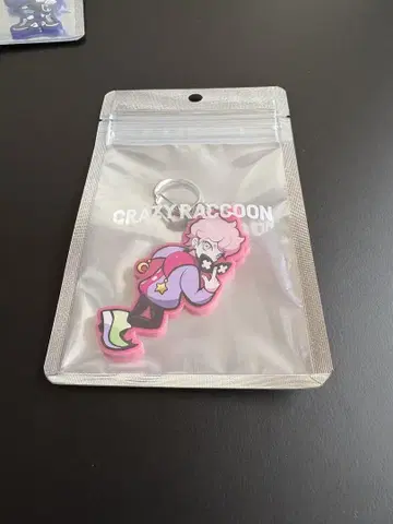 Crazy Raccoon 프란시스코 컬러 아크릴 키링
