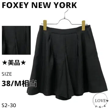 새상품급 FOXEY NEW YORK 팬츠 큐롯 플레어 무지 s1