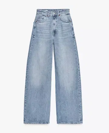 ZARA 엑스트라 와이드 레그 하이웨스트 청바지