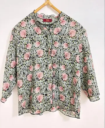 V&A MUSEUM 윌리엄 모리스 팔분 소매 셔츠