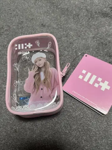 ILLIT 프라이즈 립스틱 파우치 투명 파우치 아이릿 이로하